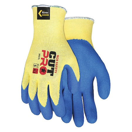 Cut Resistant Coated Gloves, Cut Level A3 ,Dipped ,Latex ,Smooth ,XL 1 PR