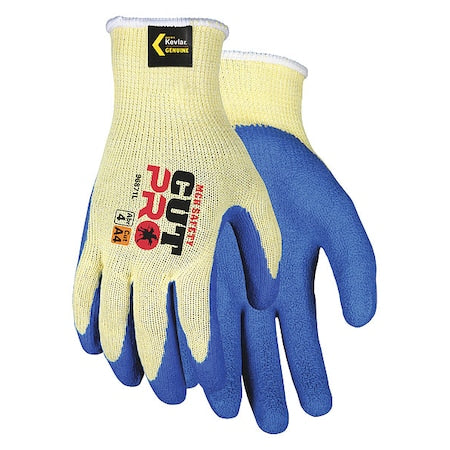 Cut Resistant Coated Gloves, Cut Level A4 ,Dipped ,Latex ,Smooth ,XL 1 PR