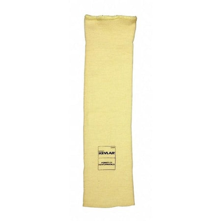 Cut-Resistant Sleeve: ANSI/ISEA Cut Level A3, Kevlar ( 7 ga ), Yellow, Knit Cuff, 14 in Length