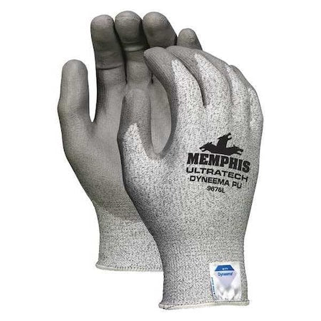 Cut-Resistant Coated Gloves, Cut Level A3 ,Dipped ,Polyurethane ,Smooth ,L 1 PR