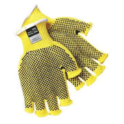 Cut Resistant Fingerless Coated Gloves, Cut Level A3 ,PVC ,Dotted ,XL 1 PR