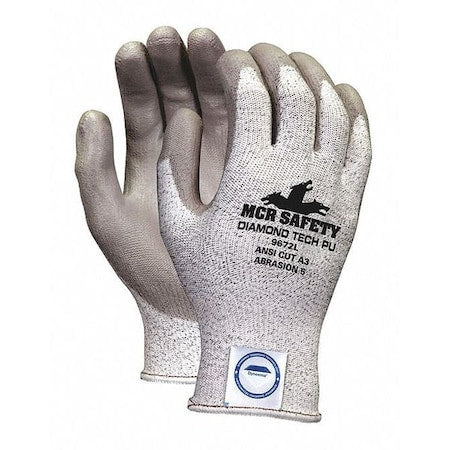 Cut-Resistant Coated Gloves, Cut Level A3 ,Dipped ,Polyurethane ,Smooth ,XS 1 PR