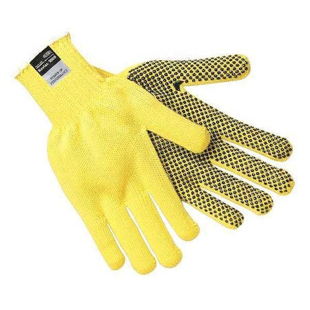 Cut Resistant Coated Gloves, Cut Level A3 ,Dotted ,PVC ,Dotted ,S 12 PK