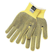Cut-Resistant Coated Gloves, Cut Level A3 ,Dotted ,PVC ,Dotted ,L 12 PK