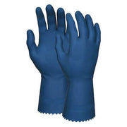 5080B Chemical Resistant Gloves, Natural Rubber Latex, 12 in L, 18 mil, Blue, M, 1 PR