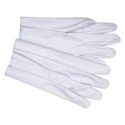 Coated Gloves, Vinyl, Smooth, Full, 0 Abrasion Level, Blue, L 12 PK