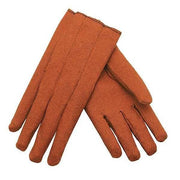 Coated Gloves, Vinyl, Smooth, Full, 0 Abrasion Level, Russett, M 12 PK