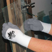 Chemical Resistant Gloves, PVC, 14 in L, 45 mil, Black, L, 12 PK