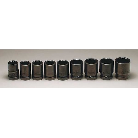 3/4" Drive Socket Set, SAE, 9 pcs