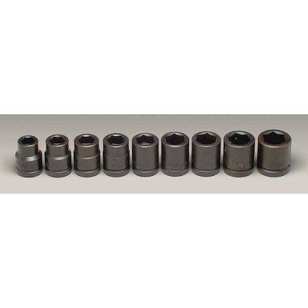3/4" Drive Socket Set, SAE, 9-Pieces