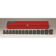3/4" Drive Impact Socket Set, SAE, 14pcs, Impct Skt St,Steel,Blk Oxd,3/4- 1 5/8 in