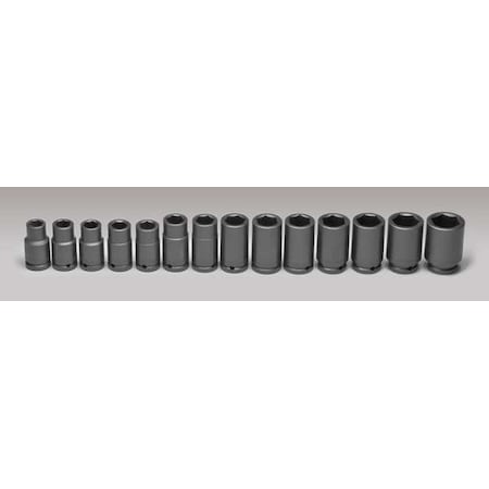 3/4" Drive Impact Socket Set, Metric, 14pcs