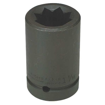 Impact Socket,1 In Drive,2-3/16 In,8 pt