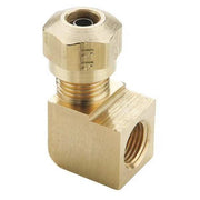 Elbow, Brass, Comp. 1/2 in, FNPT 1/2 in