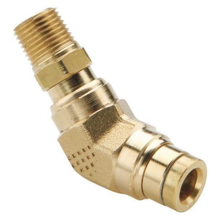 Female Elbow,45 deg.,Brass,1/4 Pipe Size