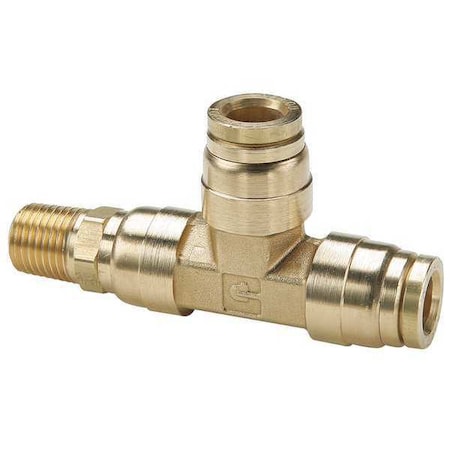 Tee, NPTF 1/2", Tube 1/2", Push-Fit 1/2"