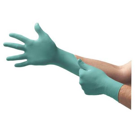 NPG-888, Disposable Gloves, 3.00 to 3.99 mil Palm, Neoprene, Powder-Free, XS (6), 100 PK, Green