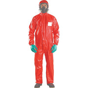 Chem Res Hooded Coverall, Red, 4XL, PK15