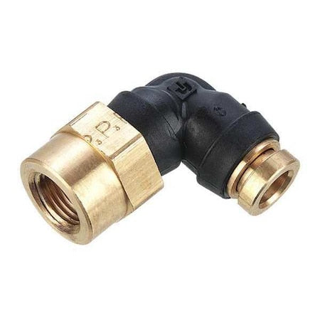 Swivel Elbow, Brass, Black