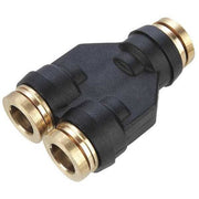 Wye,Nylon,Tube3/8",3/8",Push-Fit3/8"