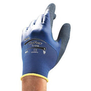Coated Gloves, Nitrile, Rough, 3/4 dip, 3 Abrasion Level, Blue, 2XL (11) 1 PR