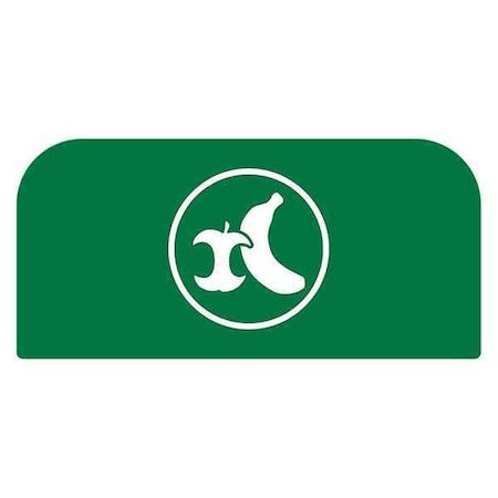 Recycle Label,8-1/2"H x 1-25/32"W,Gr