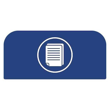 Recycle Label,8-1/2"H x 1-25/32"W,Blue