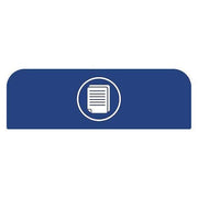 Recycle Label,8-1/2"H x 1-25/32"W,Blue