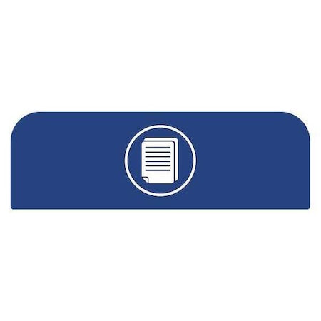 Recycle Label,8-1/2"H x 1-25/32"W,Blue