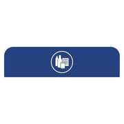 Recycle Label,8-1/2"H x 1-25/32"W,Blue