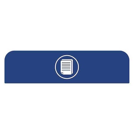 Recycle Label,8-1/2"H x 1-25/32"W,Blue