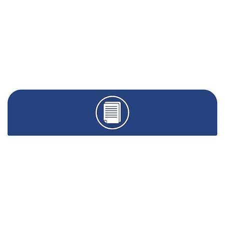 Recycle Label,8-1/2"H x 1-25/32"W,Blue