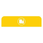 Recycle Label,8-1/2"H x 1-25/32"W,Ylw
