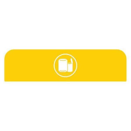 Recycle Label,8-1/2"H x 1-25/32"W,Ylw