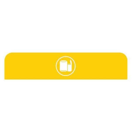 Recycle Label,8-1/2"H x 1-25/32"W,Ylw