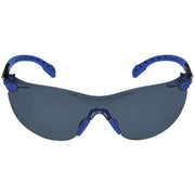Solus 1000, Safety Glasses, Scotchgard Anti-Fog & Anti-Scratch, Gray Lens, Blue/Black Frame