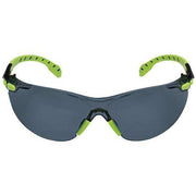 Solus 1000, Safety Glasses, Scotchgard Anti-Fog & Anti-Scratch, Gray Lens, Green/Black Frame