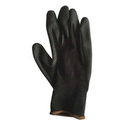 Coated Gloves, PVC, Foam, Palm, 4 Abrasion Level, Black, S (7) 1 PR