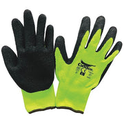 Cut Resistant Coated Gloves, Cut Level A3 ,Dipped ,Latex ,Rough ,M 1 PR