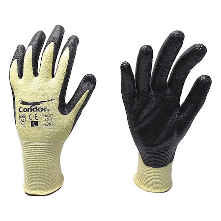 Cut Resistant Coated Gloves, Cut Level A2 ,Dipped ,Nitrile ,Foam ,XL 1 PR