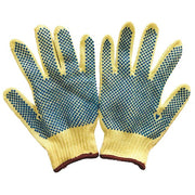 Cut Resistant Coated Gloves, Cut Level A4 ,Dotted ,PVC ,Dotted ,L 1 PR