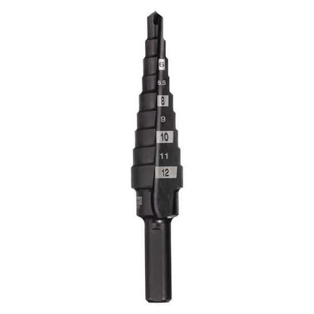 4MM-12MM Step Bit, 9 Hole