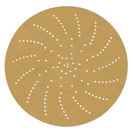 Hook-and-Loop Sanding Disc, 5 in Dia, Non-Vacuum, Aluminum Oxide, P500 Grit, Coated Type, 236U