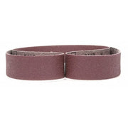 Sanding Belt, 1 in W, 42 in L, Coated, Aluminum Oxide, 80 Grit, Not Applicable, 341D, Brown