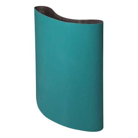 Sanding Belt, 37 in W, 75 in L, Coated, Zirconia Alumina, 120 Grit, Not Applicable, 577F, Green