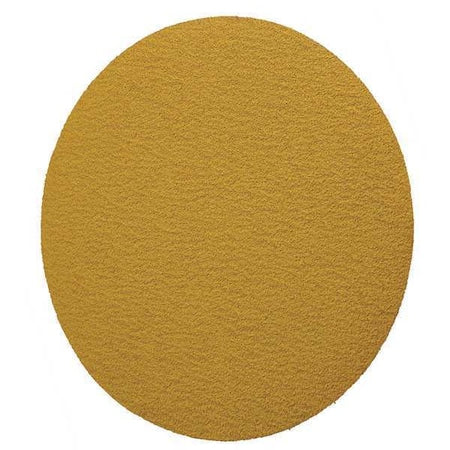 Hook-and-Loop Sanding Disc, 5" Dia, No Hole, Aluminum Oxide, 150 Grit, Open Coat Type, 255L