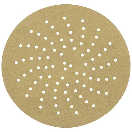 Hook-and-Loop Sanding Disc, 3" Dia, Multi-Hole, Aluminum Oxide, P240 Grit, Open Coat Type, 236U