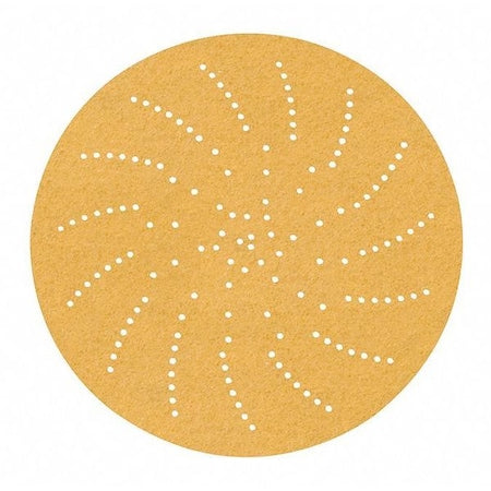 Hook-and-Loop Sanding Disc, 3" Dia, Multi-Hole, Aluminum Oxide, P600 Grit, Open Coat Type, 216U