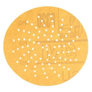 Hook-and-Loop Sanding Disc, 3" Dia, Multi-Hole, Aluminum Oxide, P320 Grit, Open Coat Type, 216U