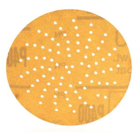 Hook-and-Loop Sanding Disc, 3" Dia, Multi-Hole, Aluminum Oxide, P400 Grit, Open Coat Type, 216U